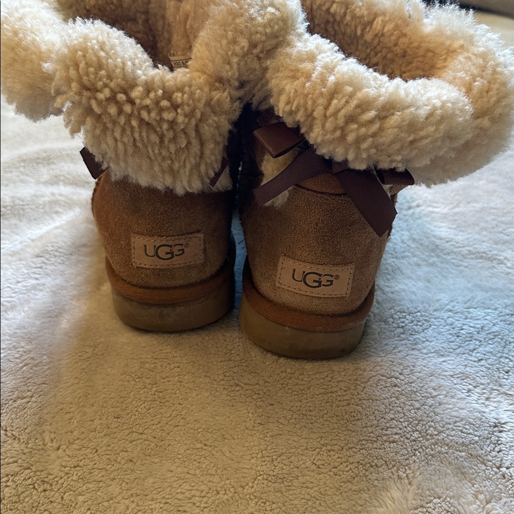UGG Tan Shearling Lined Boots size 8